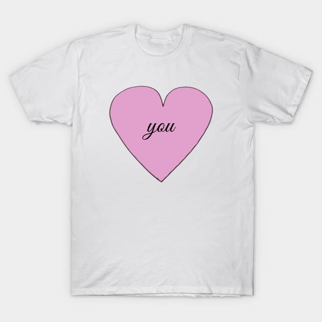 Love You T-Shirt by wanungara